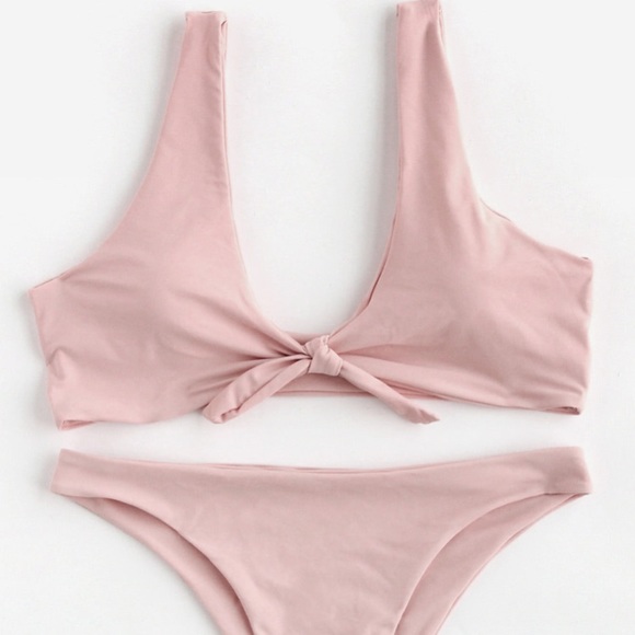 Other - NEW light pink bow bikini